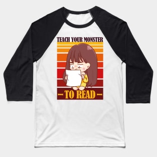 Teach Your Monster To Read Version 2 Baseball T-Shirt